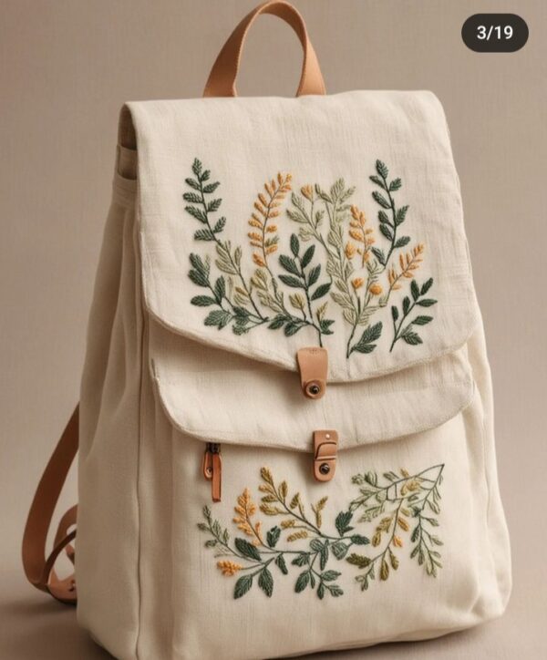 college| uni handmade bag.